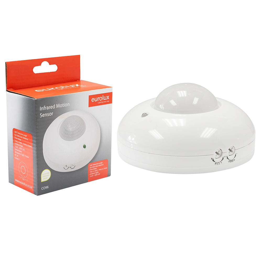 Eurolux 1200w Surface PIR Motion Sensor–CO96-IP44.