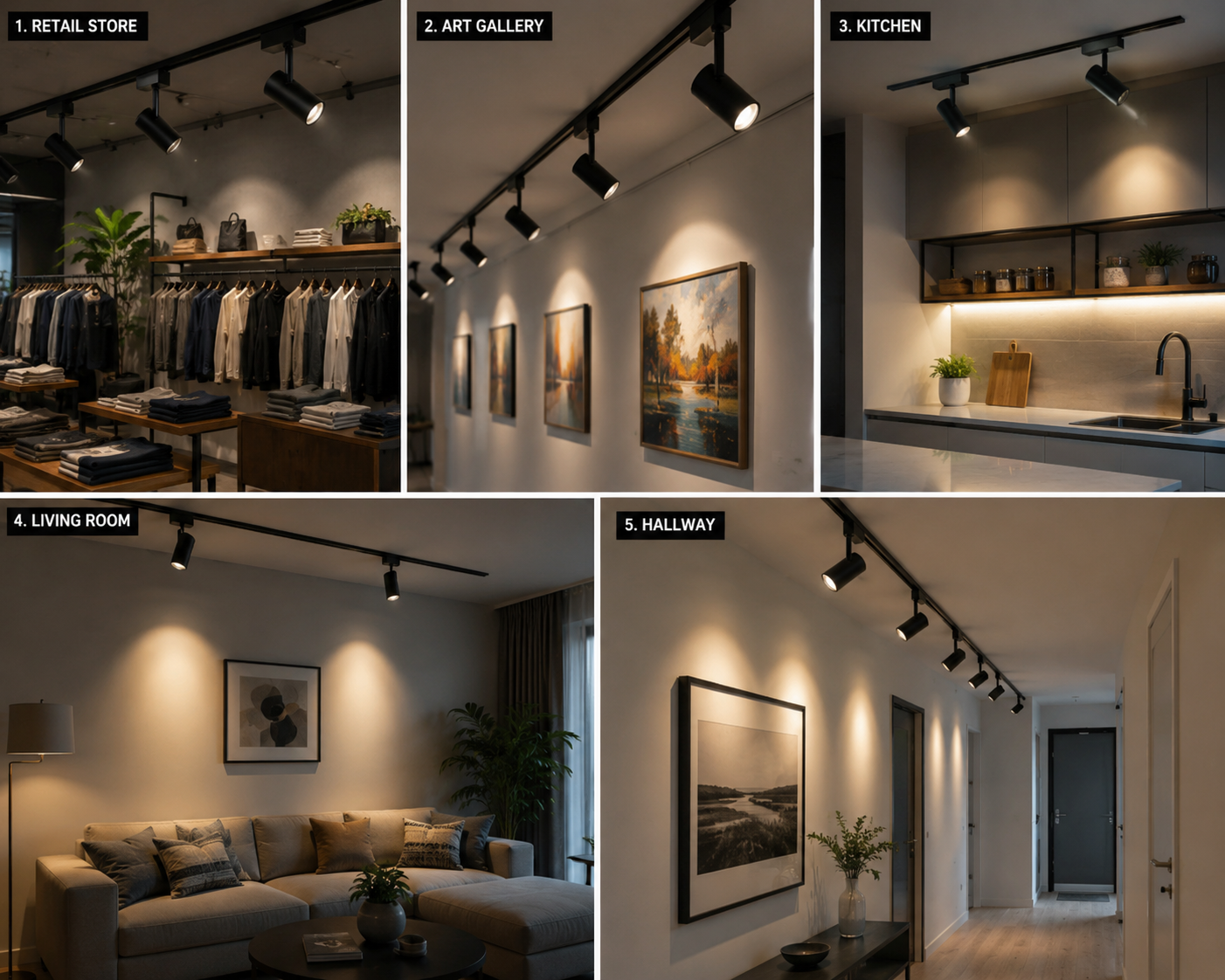 12w LED high bright slim track light.