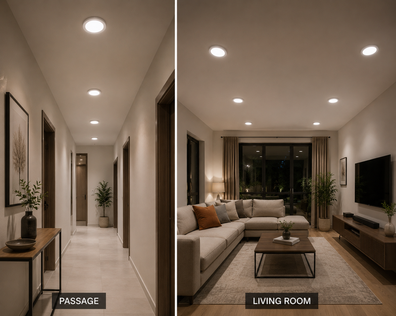 12W LED Round Panel Light-4000K.