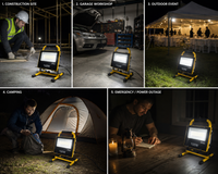 100W Rechargeable work flood light-IP65-(6000-6500K)