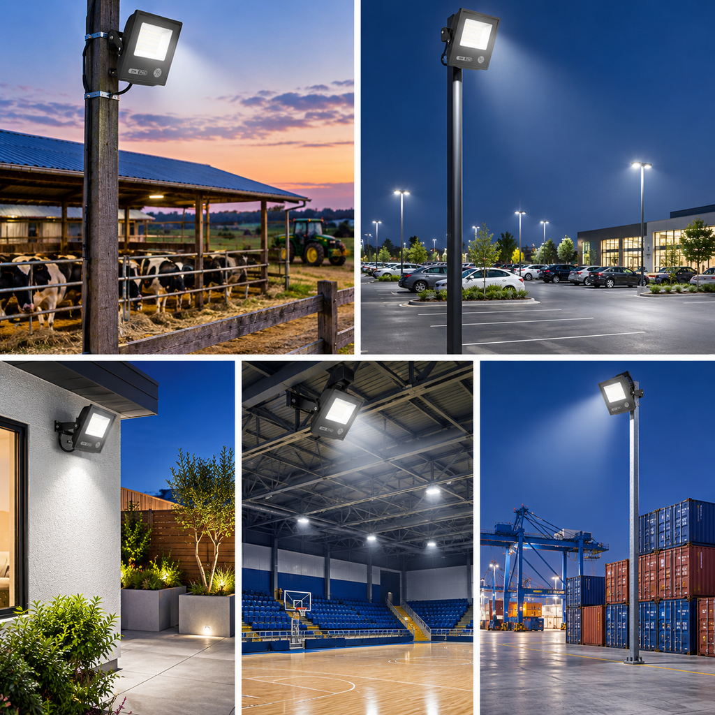 Radiant lighting-20W Day/Night LED sensor Flood light-IP66-6500K-(2 Years Warranty).