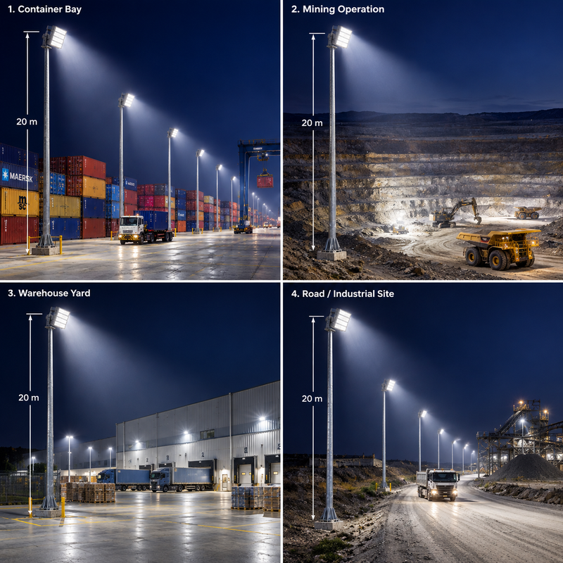 400W High mast Heavy Duty LED modular commercial flood light-IP66-(3 years warranty).