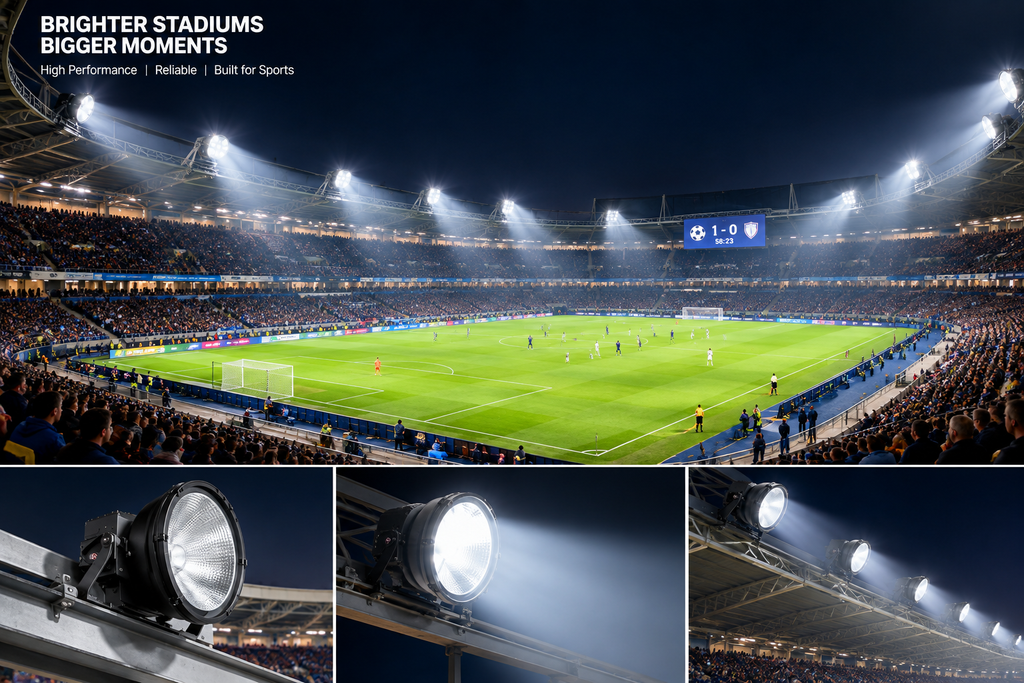 400W High bay industrial LED flood light-IP65-6500K.