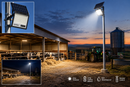 Eurolux Led Flood Light With Solar Panel-FS323-IP67-3000-6500K-(3 Years Warranty).