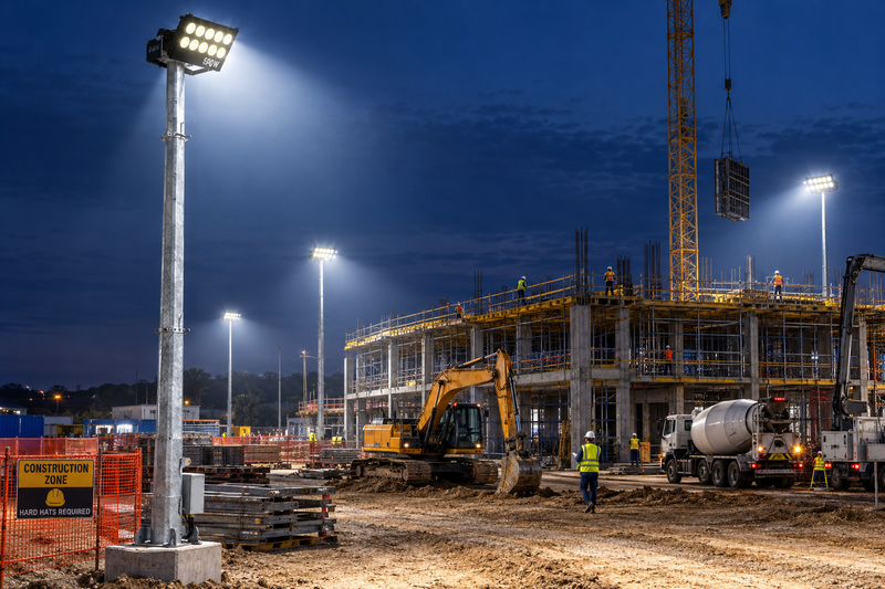 500W Commercial COB LED flood light-IP66-6500K.