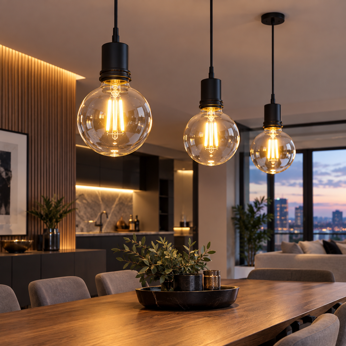 4W E27 LED Filament Bulb G95.
