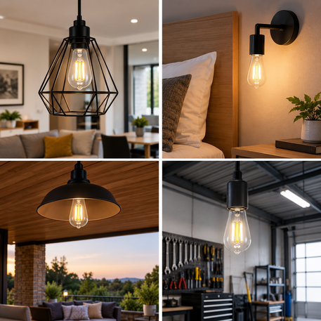 4W E27 LED Filament Bulb ST64.
