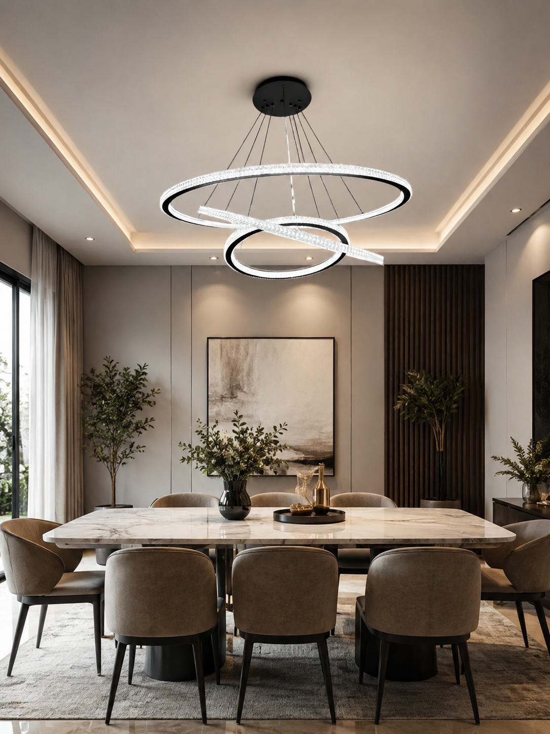 3 Rings crystal chandelier pendant light - 20215-4 6.8.