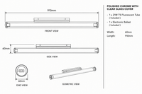 Brightstar-ML021 CHROME Wall Lamp