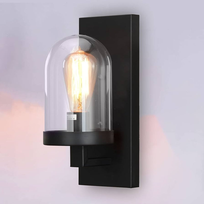 Modern Industrial Wall lamp with Oval glass DL6139BK.