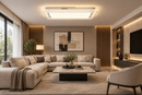 DRSA2141-1200MM-240W-TRICOLOR-PENDANT LIGHT-Mr Smart Lighting Company-Living room area.