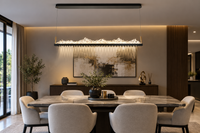 DRSA3002-LED ELECTRIC LIFTING ICE BAR-220V PENDANT LIGHT-1200MM-180W TRICOLOR-Modern Dining Room
