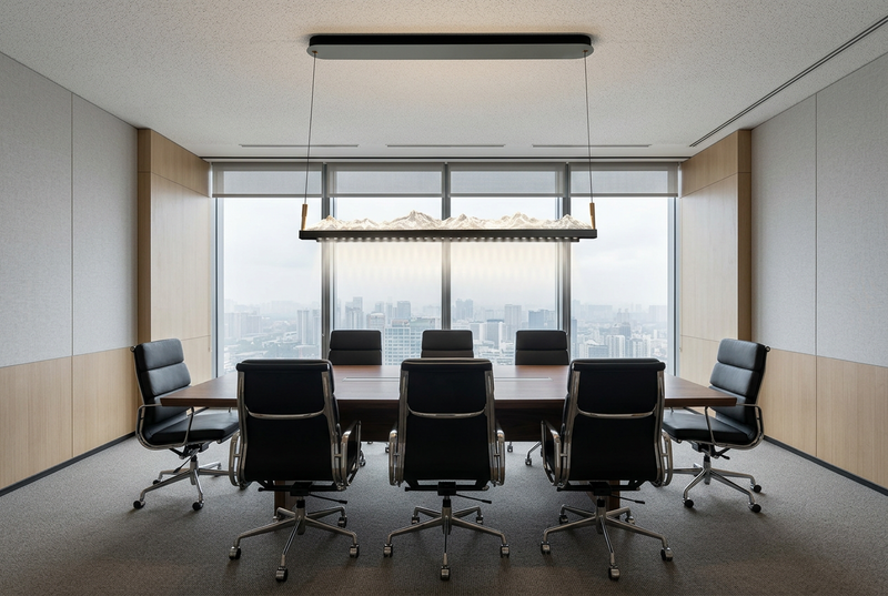 DRSA3002-LED ELECTRIC LIFTING ICE BAR-220V PENDANT LIGHT-1200MM-180W TRICOLOR-Mr Smart Lighting Company-Boardroom