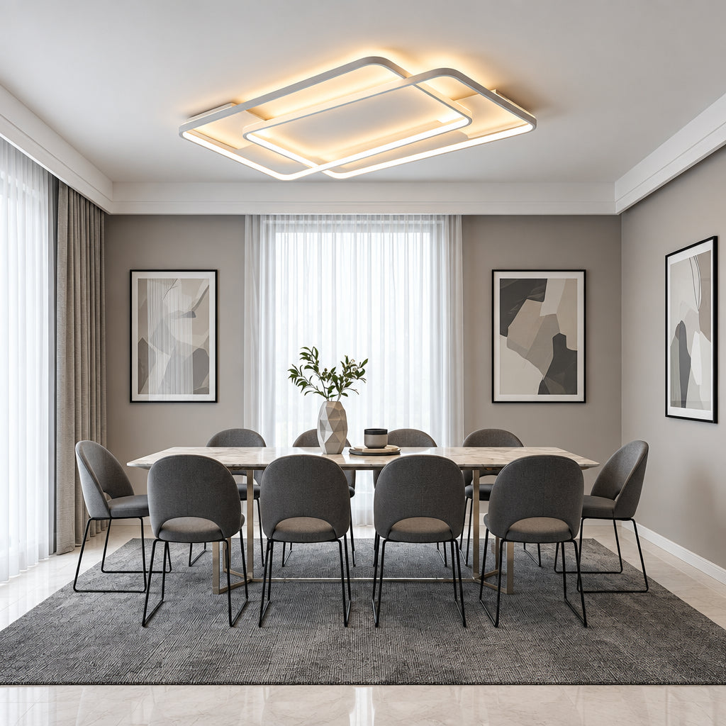 DRSA 2132-LED FLAT SURFACE 220V-1000MM-160W-TRICOLOR-Mr Smart Lighting Company-dining room.