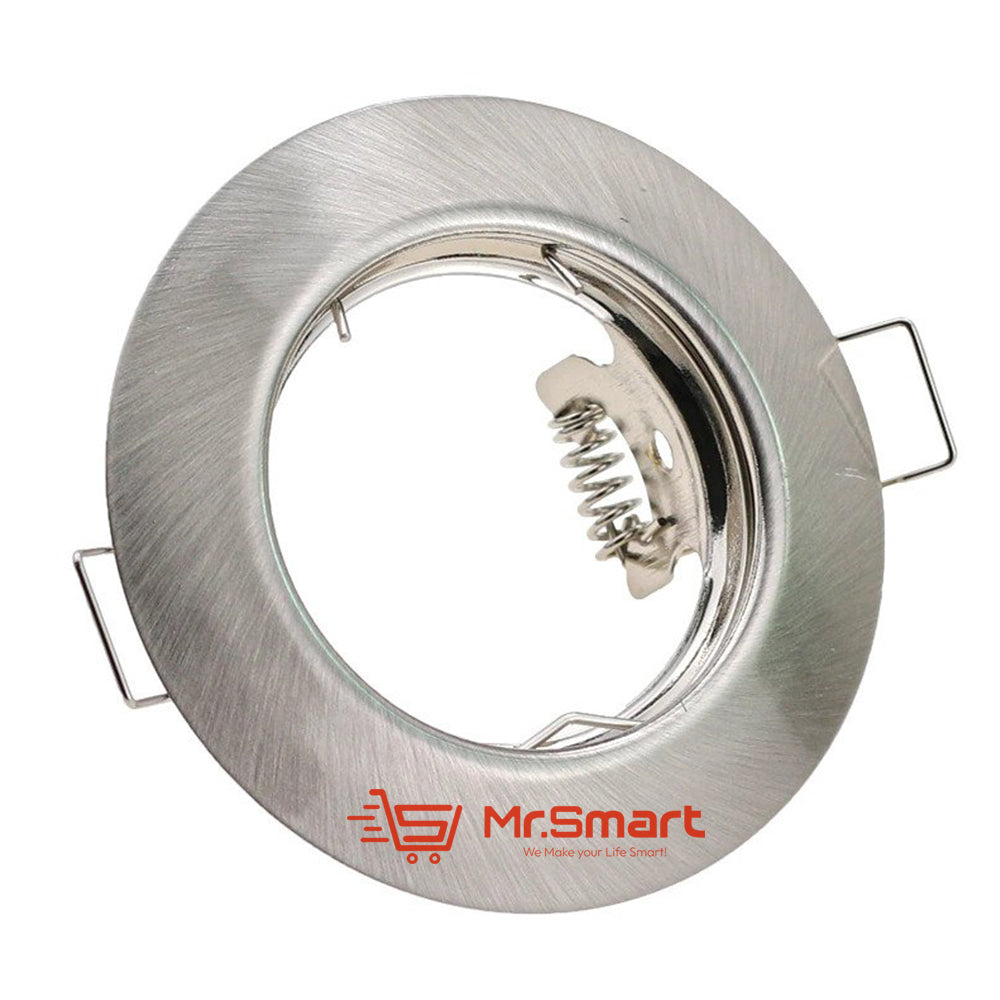 Downlight Fitting (GU10/MR16) - Silver Aluminum Ceiling Downlight Fitting for GU10 and MR16 LED Bulbs South Africa