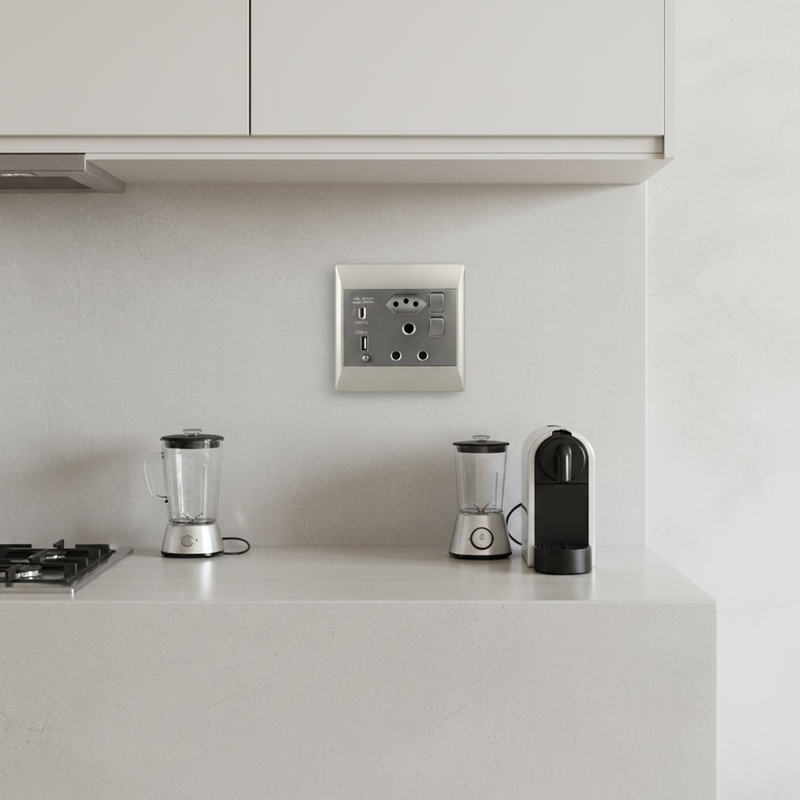 Type-c, USB, Euro and SA plug - EPL365 DUO