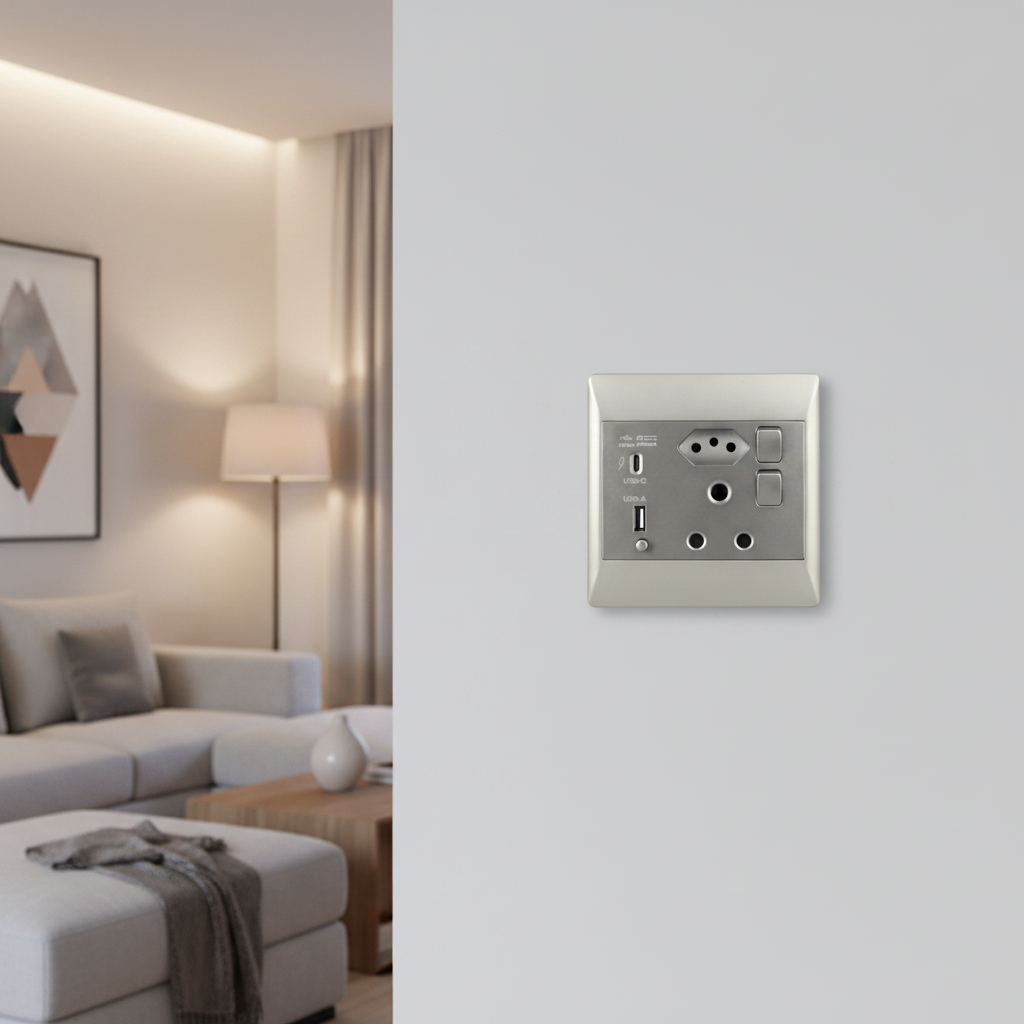 Type-c, USB, Euro and SA plug - EPL365 DUO
