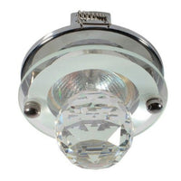 Eurolux D104CHC Round Pressed Downlight With Steel Crystal Ball Chrome-Mr Smart Lighting Company.
