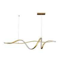 Eurolux Drift Pendant Gold LED 32w 3000K-P1364-Mr Smart Lighting Company