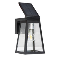 Eurolux Fia Solar Wall Light Matt Black LED 2w 2700K 200lm-O654-Mr Smart Lighting Company.