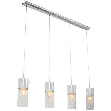 Eurolux P109 Diamond 4 Light Pendant E14 4 X 60W Chrome-Mr Smart Lighting Company.
