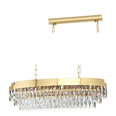 Eurolux P1128G Valparaiso Pendant 10L E14 40W Crystal Gold-Mr Smart Lighting Company.