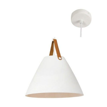 Eurolux P1130W 360mm Leather Sanded Pendant Sanded Wh Mr Smart Lighting Company.