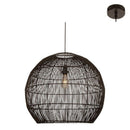 Eurolux P1282B, P1282W Erna 600 Pendant Woven Rattan E27 1x60w (Multiple Colors/Finishes)-Mr Smart Lighting Company.