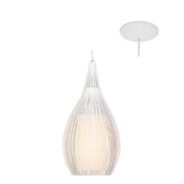 Eurolux P465 Razoni Pendant Steel/Glass White (E27) White-Mr Smart Lighting Company.