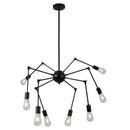 Eurolux P579 Pendant 8Lt Black E27 Black-Mr Smart Lighting Company.