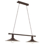 Eurolux P694 Stockbury 2 Pendent Lights Antique Brown-Mr Smart Lighting Company.