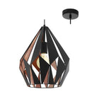 Eurolux P703BC CARLTON 1 BLACK Copper Black-Mr Smart Lighting Company.