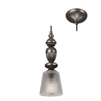 Eurolux P857 Nottingham Pendant Black With Clear Glass Black Nickel-Mr Smart Lighting Company.