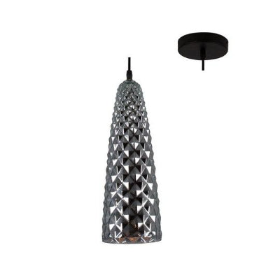 Eurolux P894CH, P894CP, P894G Rhine Pendant Metal With Glass Shade (Multiple Colours/Finishes)-Mr Smart Lighting Company.