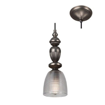Eurolux P895 Nottingham Pendant Black With Clear Glass Black Nickel-Mr Smart Lighting Company.