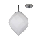 Eurolux P896OP Como Pendant With Glass Opal Chrome Opal-Mr Smart Lighting Company.