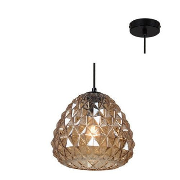 Eurolux P902OP, P902SM Colmar Pendant With Glass Black (Multiple Colors/Finishes)-Mr Smart Lighting Company.