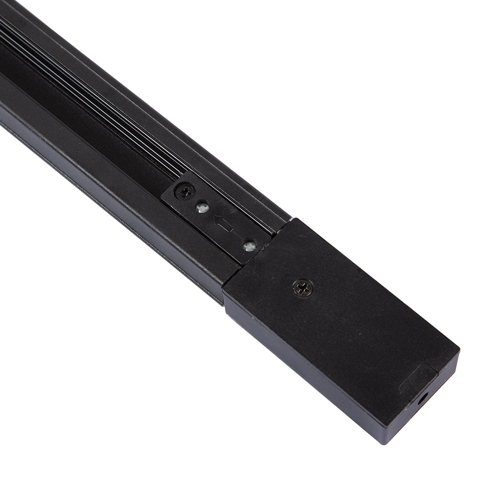 Eurolux PR788 3-Wire 1M Track Black Incl. Ending Plug & Power Connector Black-Mr Smart Lighting Company.