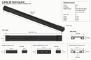 Eurolux PR788 3-Wire 1M Track Black Incl. Ending Plug & Power Connector Black-Product dimensions-Mr Smart Lighting Company