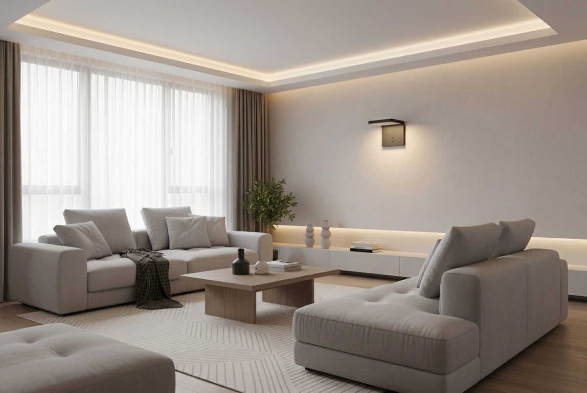 Eurolux Spiante Solar Wall Light Black-O663 4000K-Modern Living room-Mr Smart Lighting Company.