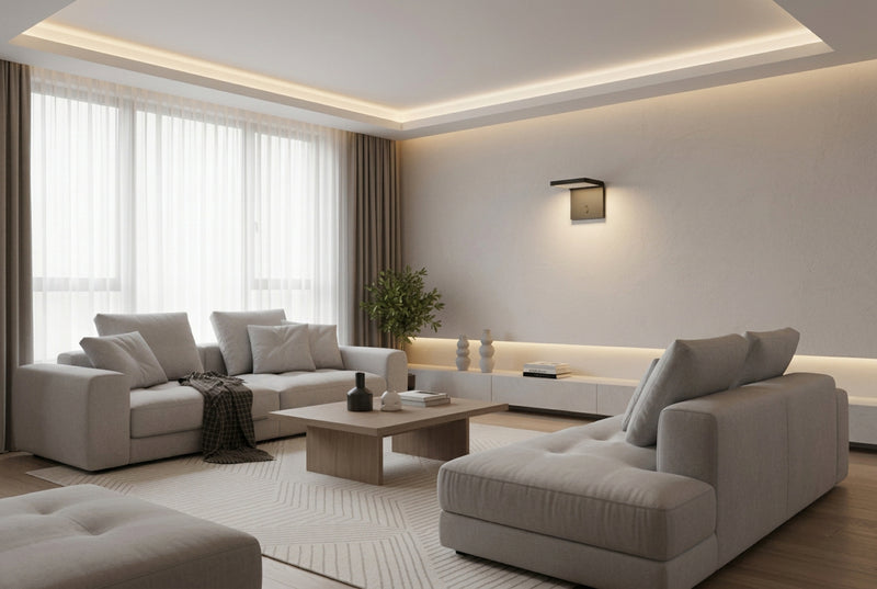 Eurolux Spiante Solar Wall Light Black-O663 4000K-Modern Living room-Mr Smart Lighting Company.