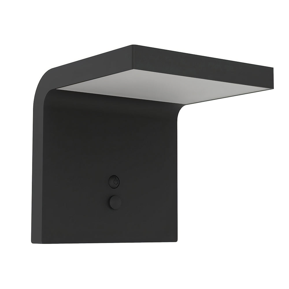 Eurolux Spiante Solar Wall Light Black-O663 4000K IP44.
