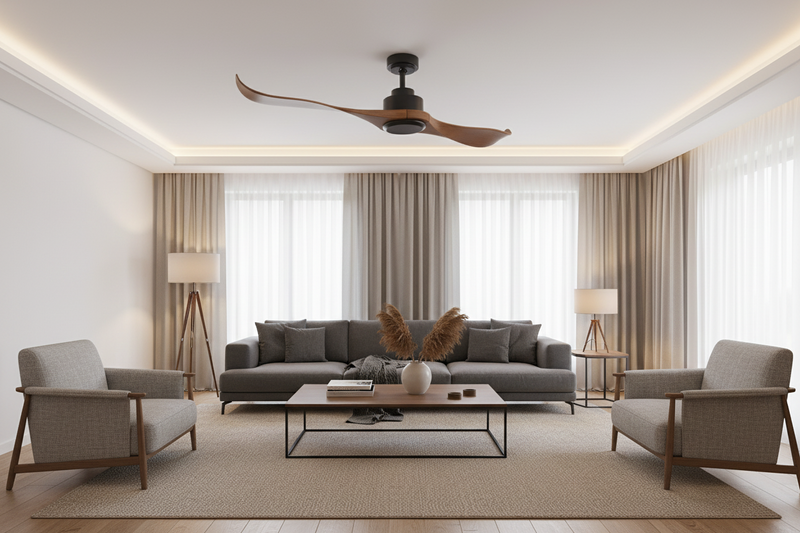 CEILING LIGHT-FCF081 MATT BLACK
