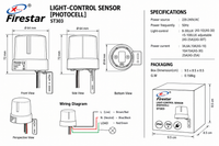 FS-ST303 25A Light Control Sensor Switch IP44-Mr Smart Lighting Company