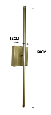 Modern Tube 350° Rotate LED Indoor Wall Light - 60cm Warm Light