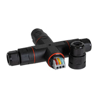 4 Way 3 Pin Weatherproof Connector Accessories 12V/24V IP68- HV9918-4