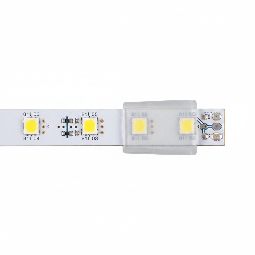 End cap for 24V/230V IP65 COB LED strip light.
