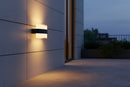 230v 2 x 6W LED Up & Down Oval Aluminium Wall Light-56/2-IP54-3000K.