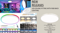 LED smart Ceiling light with RGB/Multicolor Background lighting. - Mr.Smart SA's Best Online Shopping Store