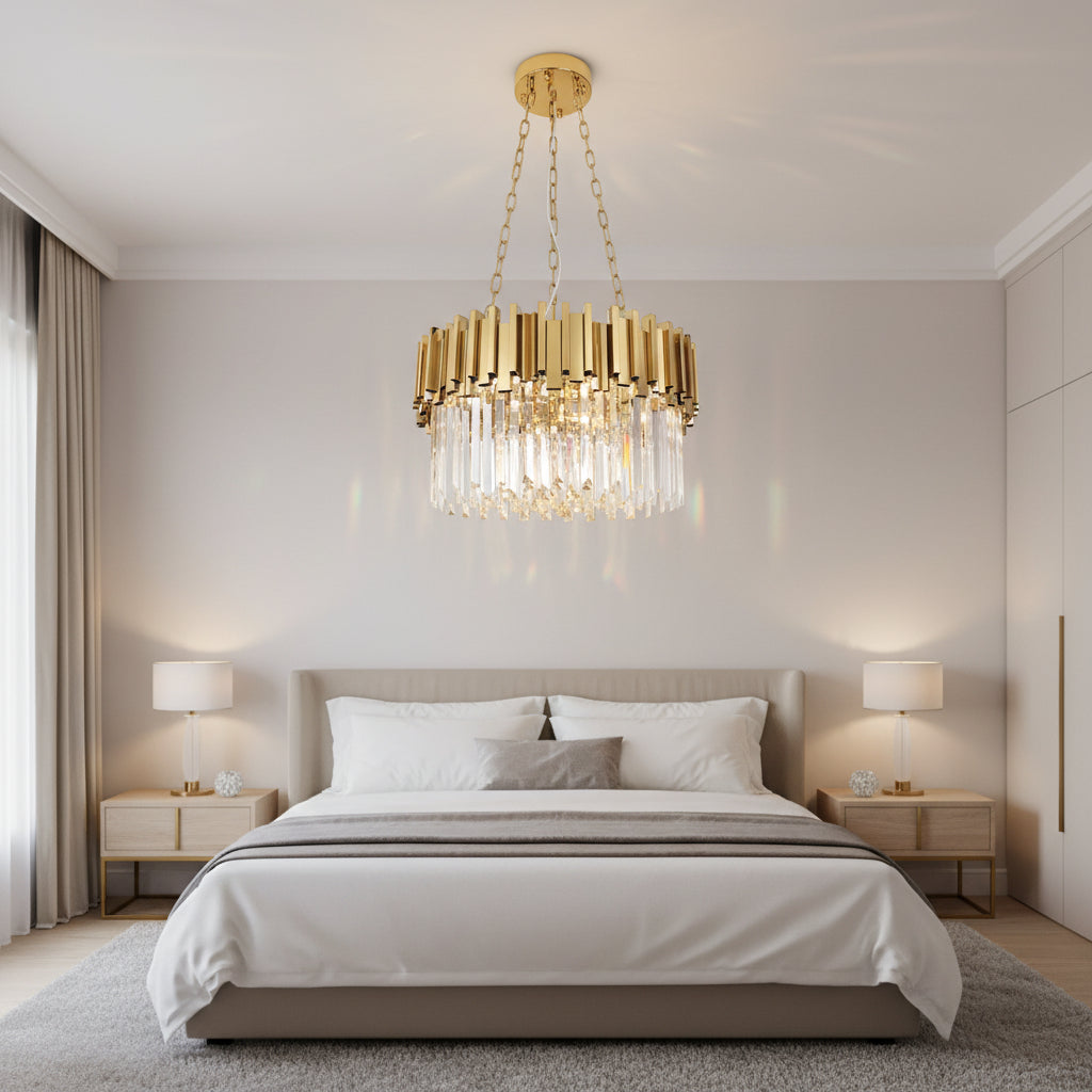 K-Light  KLCH-6002/9 230v 40W E14 Supreme Medium Crystal Chandelier.